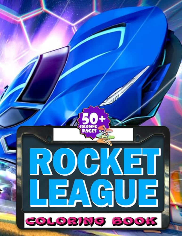 Rocket league loring book an amazing loring book with lots of rocket league images for all ages best gift idea for kids anderson jackson books