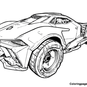 Rocket league coloring pages printable for free download