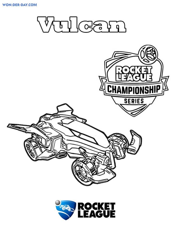 Rocket league coloring pages print for free wonder day rocket league rocket league