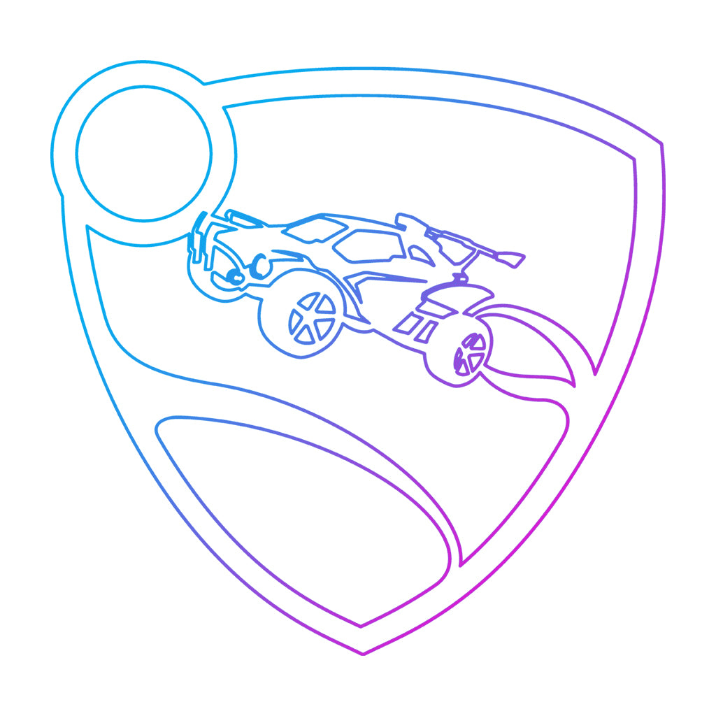 Rocket league glowing shield logo allevery â all every