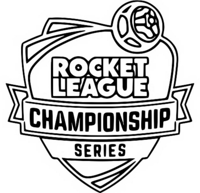 Coloring page rocket league championship series