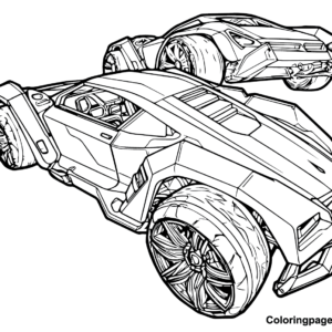 Rocket league coloring pages printable for free download