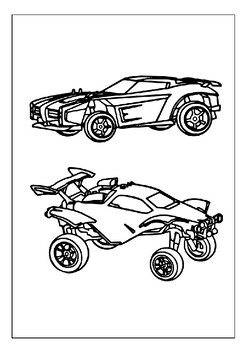 Rocket league art drive your creativity with printable coloring pages for kids