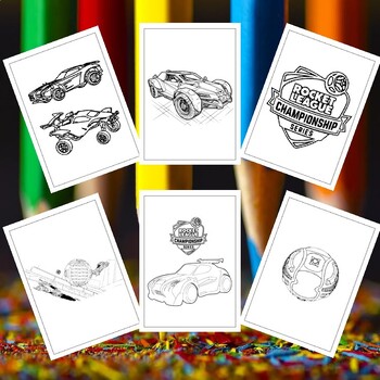 Rocket league coloring pages unleash your creativity and score artistic goals