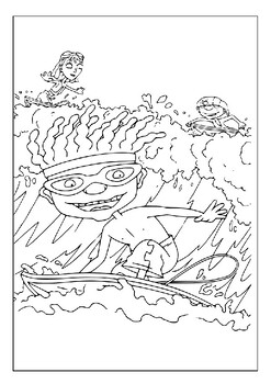 Fun and exciting printable rocket power coloring pages collection for kids p