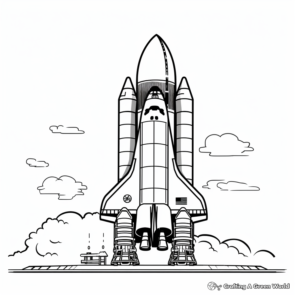 Rocket coloring pages