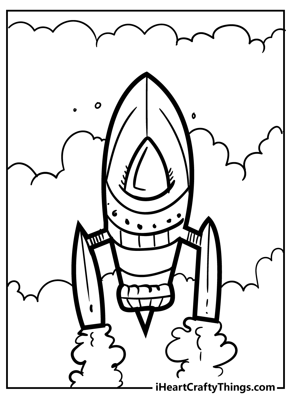 Printable rocket coloring pages free printables