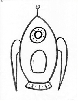 Rocket printable coloring page by avery bondra tpt