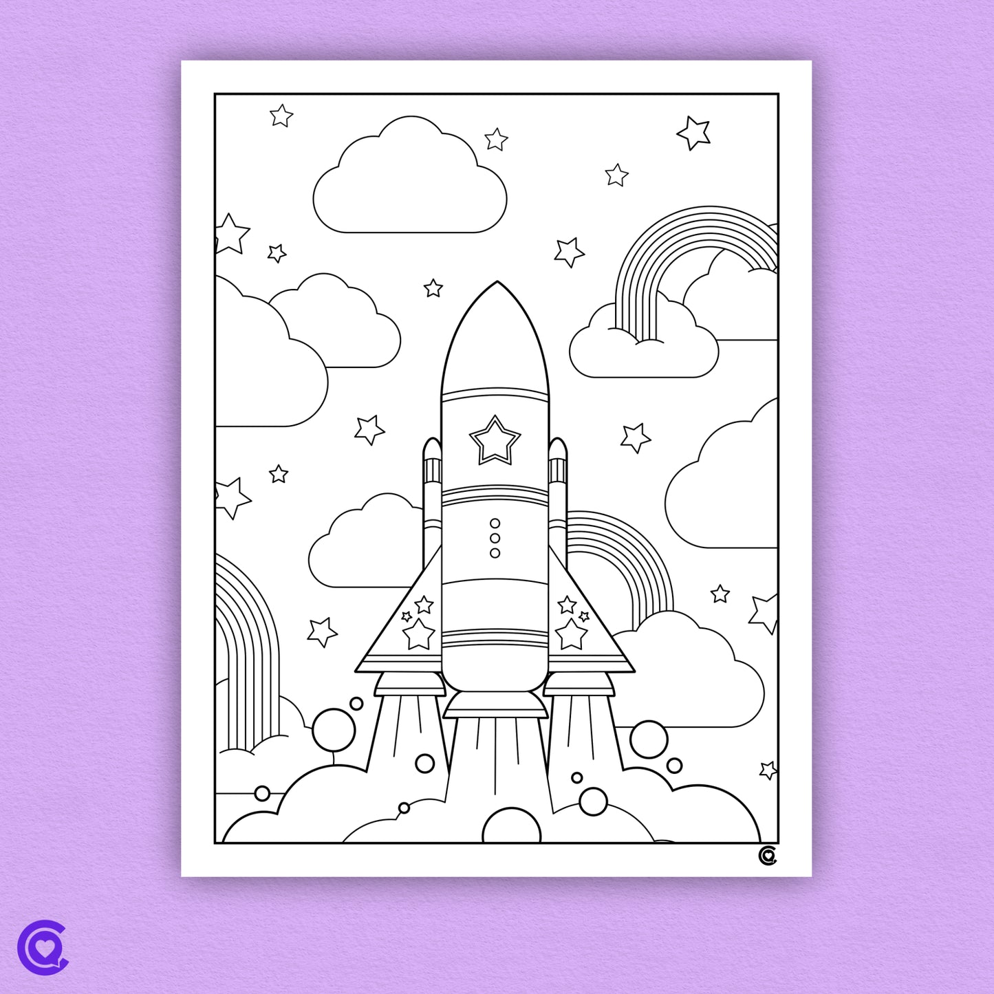 Coloring the cosmos coloring pages digital download â