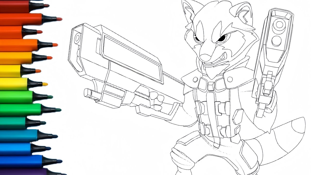 Rocket guardians of the galaxy coloring pages coloring rockets guardians of the galaxy coloring