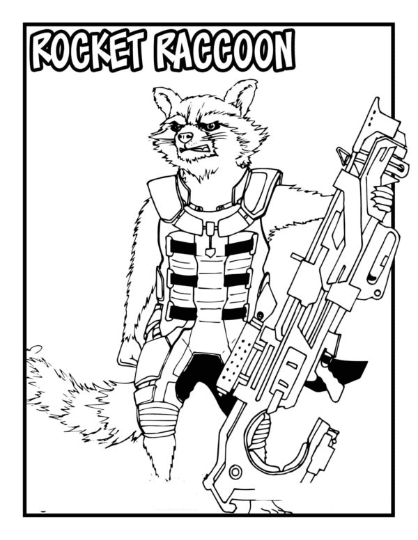 Guardians of the galaxy coloring pages printable for free download