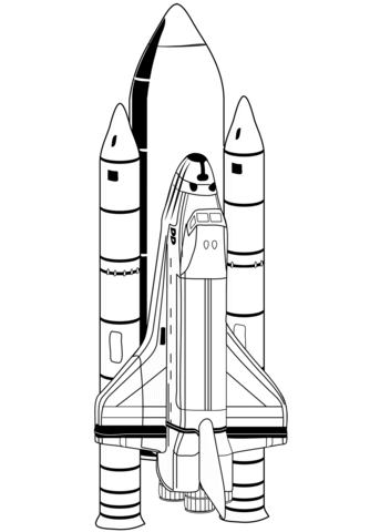 Space shuttle coloring pages free coloring pages