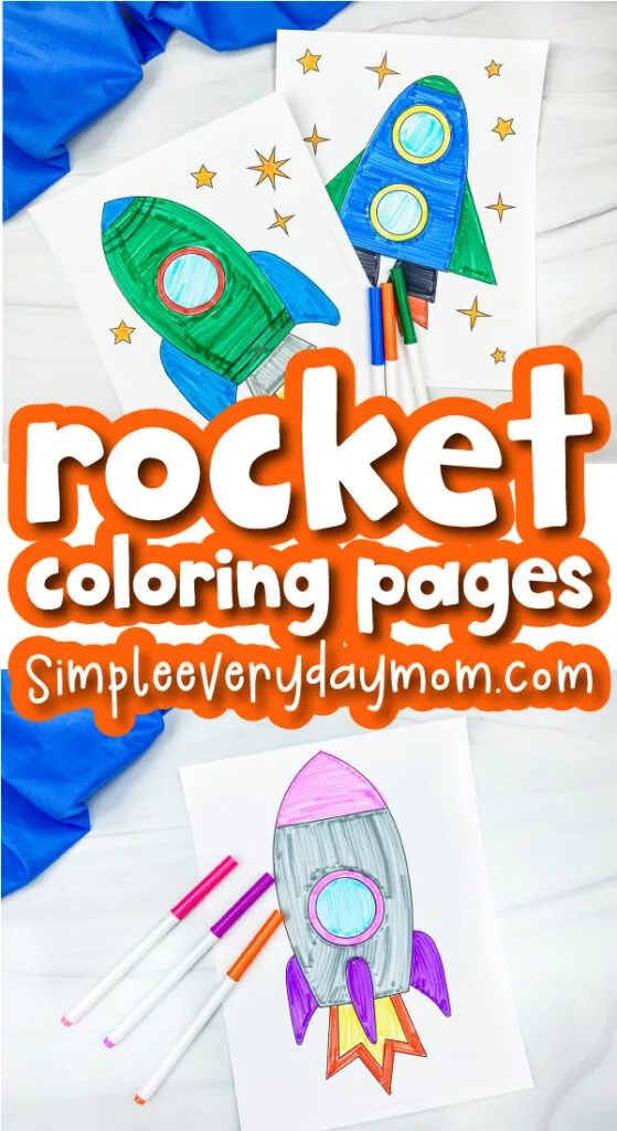 Simple rocket ship coloring pages free printable