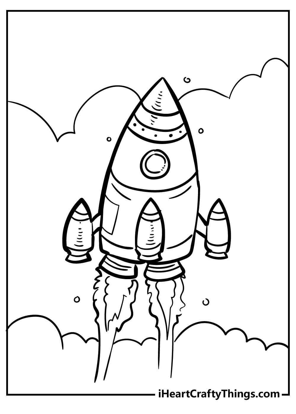 Printable rocket coloring pages free printables