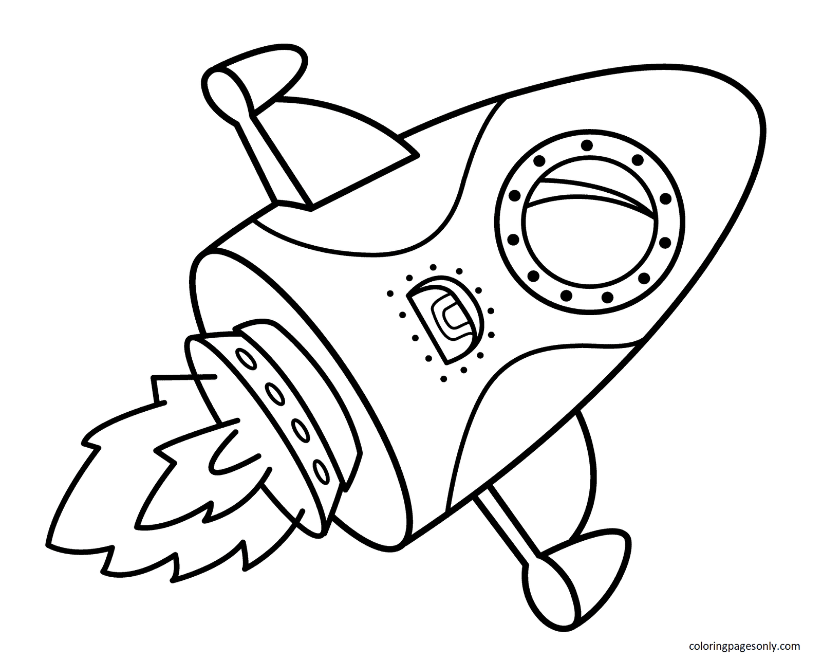 Rocket coloring pages printable for free download