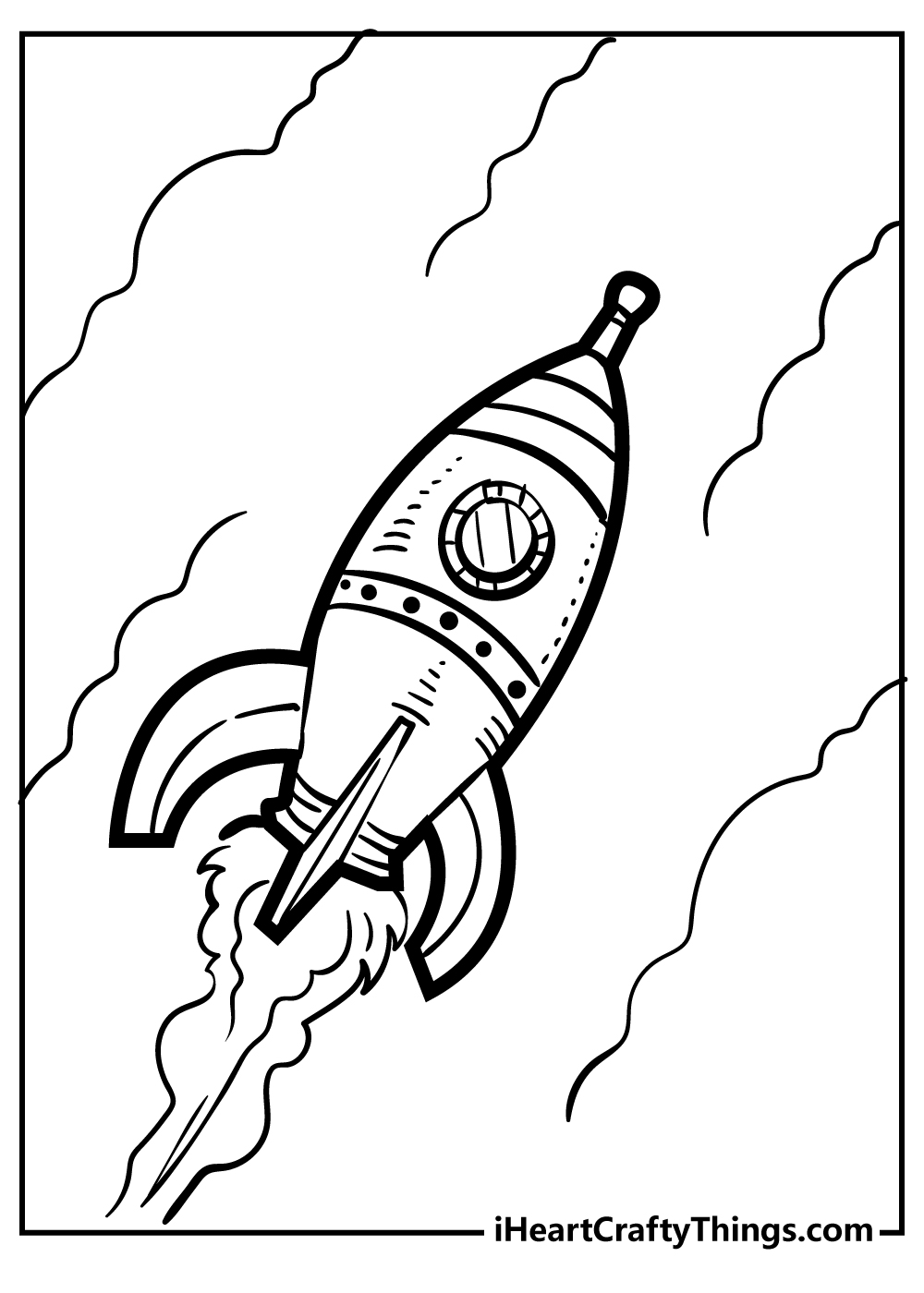 Printable rocket coloring pages free printables