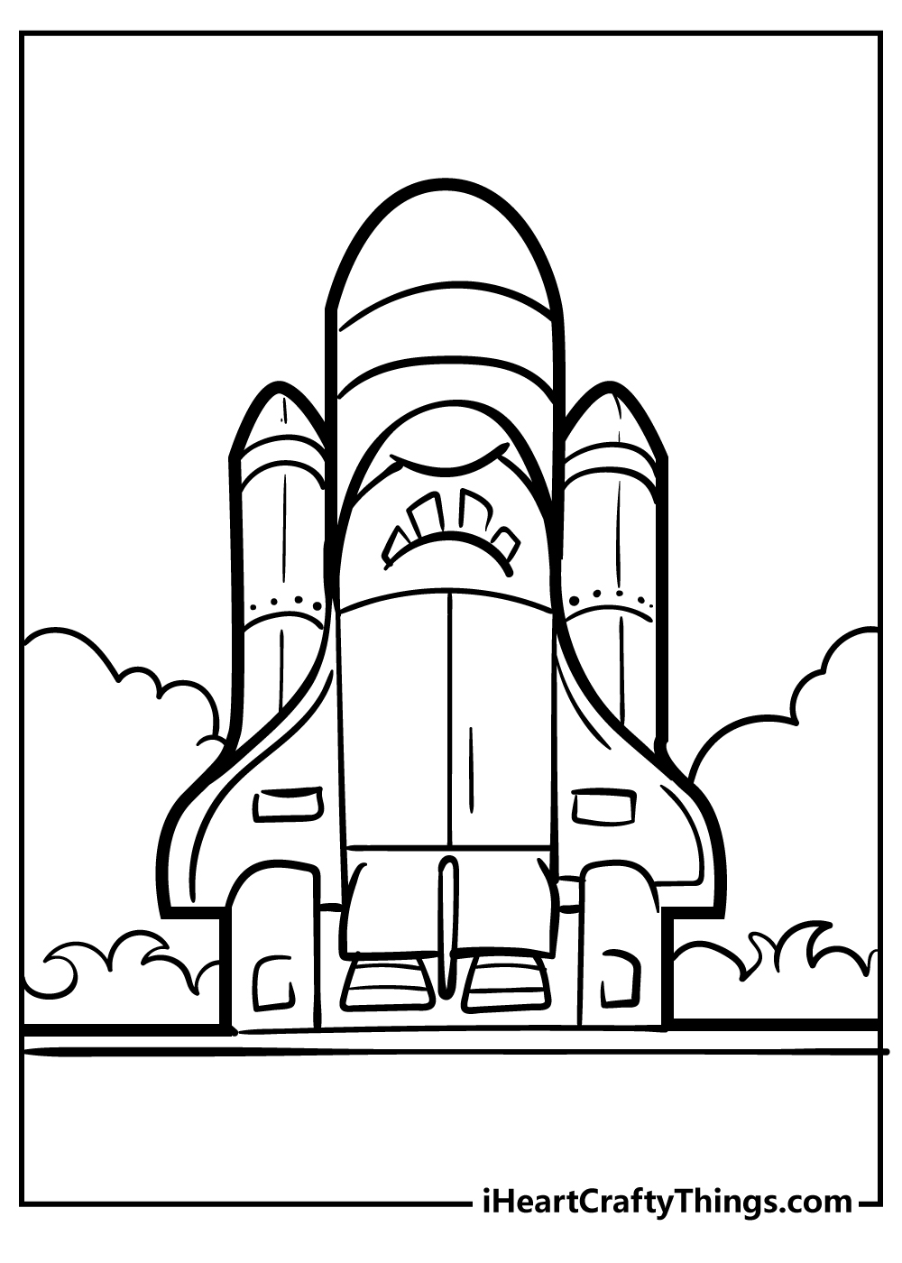 Printable rocket coloring pages free printables