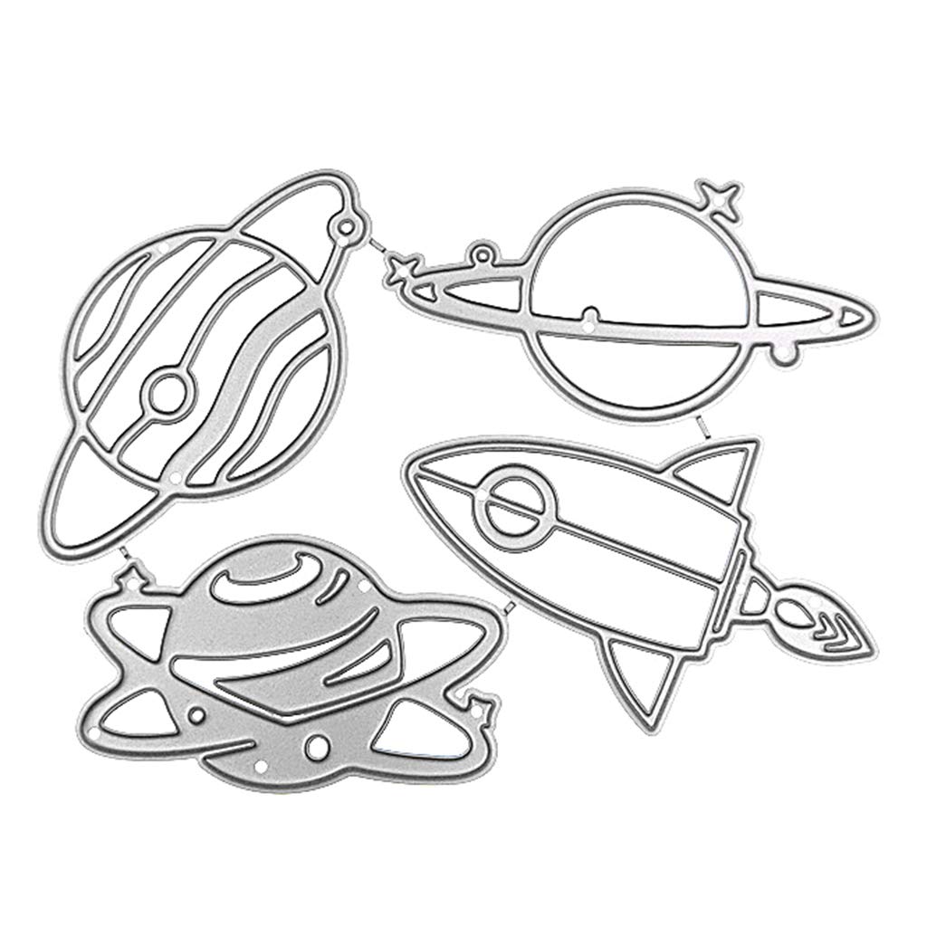 Buzhi planet rocket die cut metal cutting dies stencil scrapbooking diy album stamp paper card