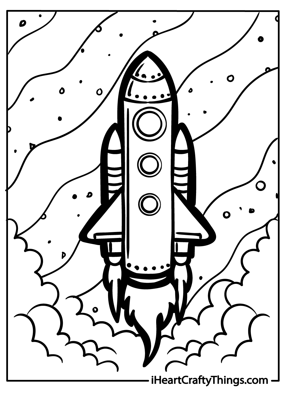 Printable rocket coloring pages free printables