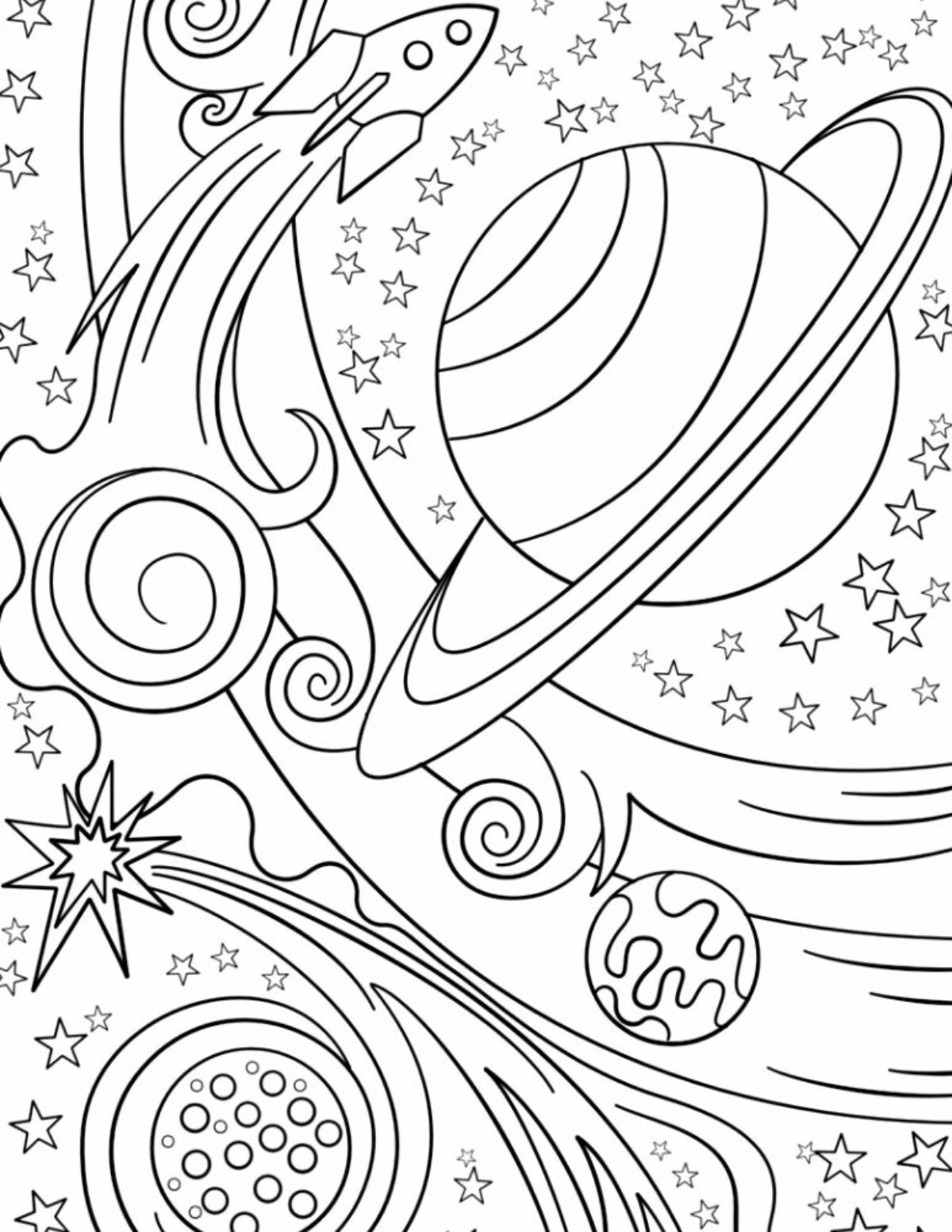 Printable rocket coloring pages for kids add some color to that rocket