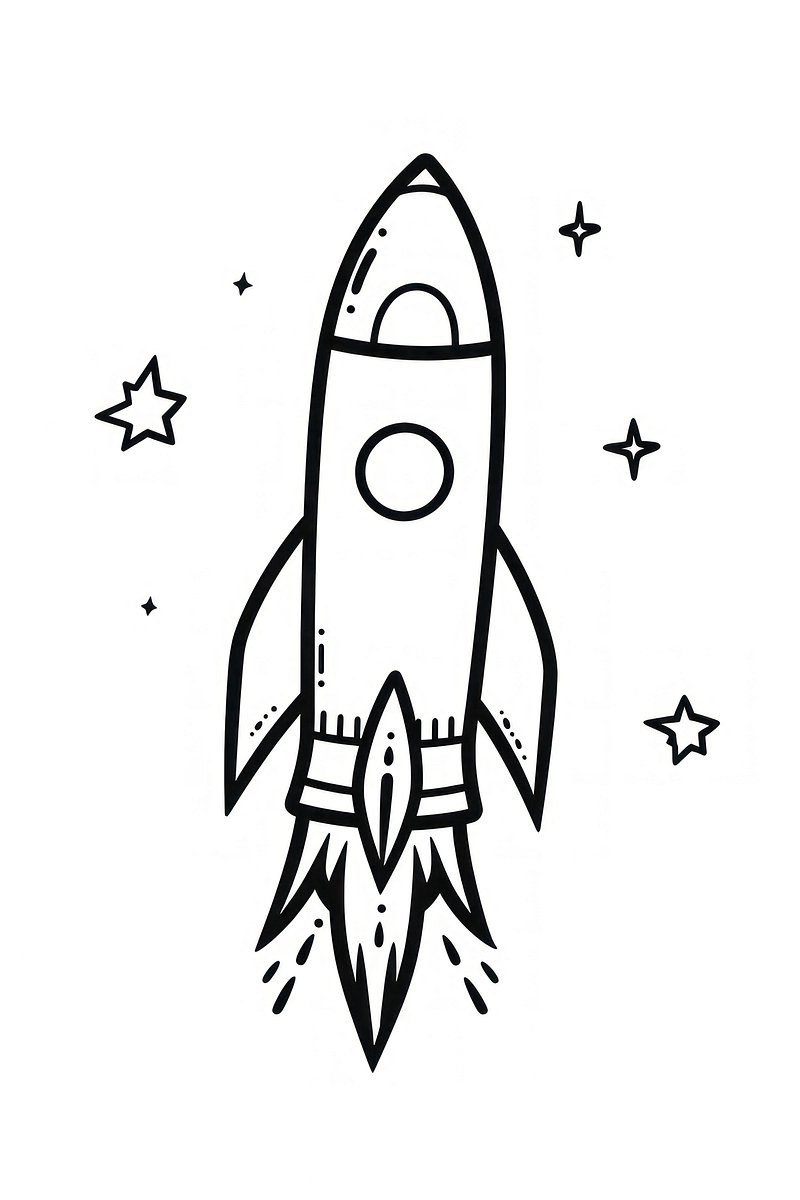 Space rocket line drawing images free photos png stickers wallpapers backgrounds