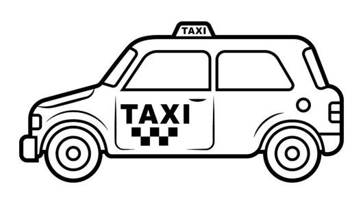 Taxi vehicle coloring pictures taxi coloring pictures cars coloring pages