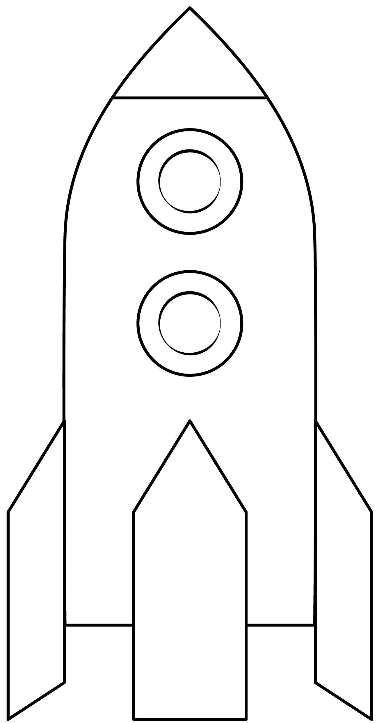 Rocket printable template free printable papercraft templates