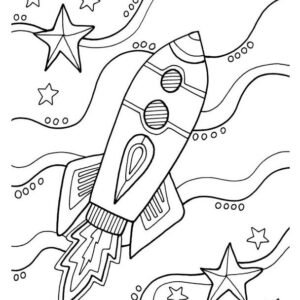 Rocket coloring pages printable for free download