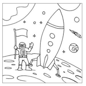 Rocket coloring pages printable for free download