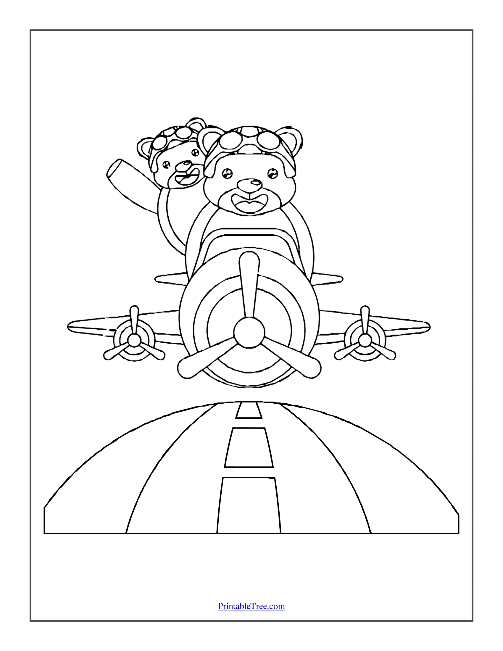 Free printable bear coloring pages pdf for kids and adults