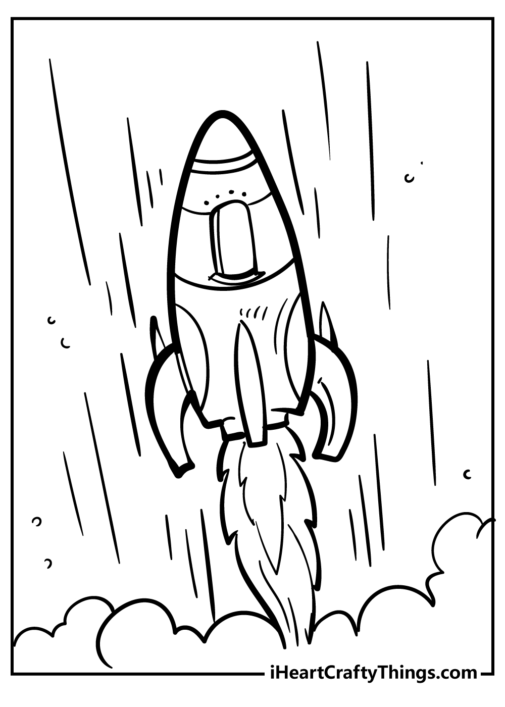 Printable rocket coloring pages free printables