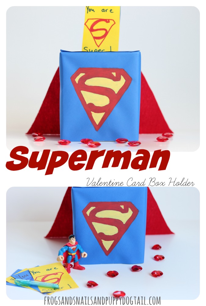 Superman valentine card box holder