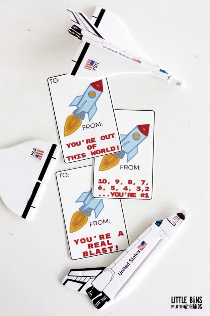 Rocket valentines free printable