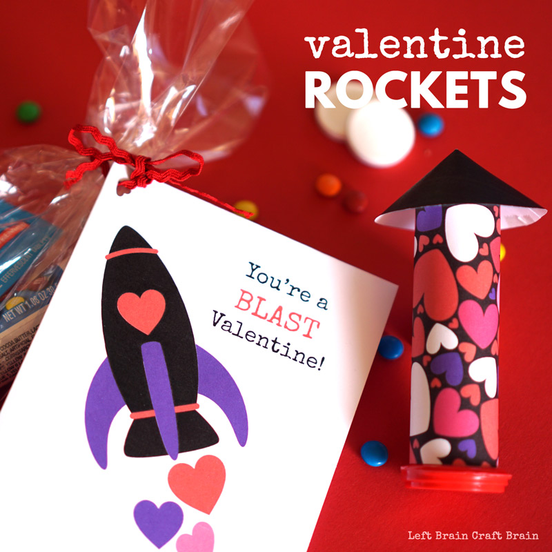 Diy rocket valentines for kids