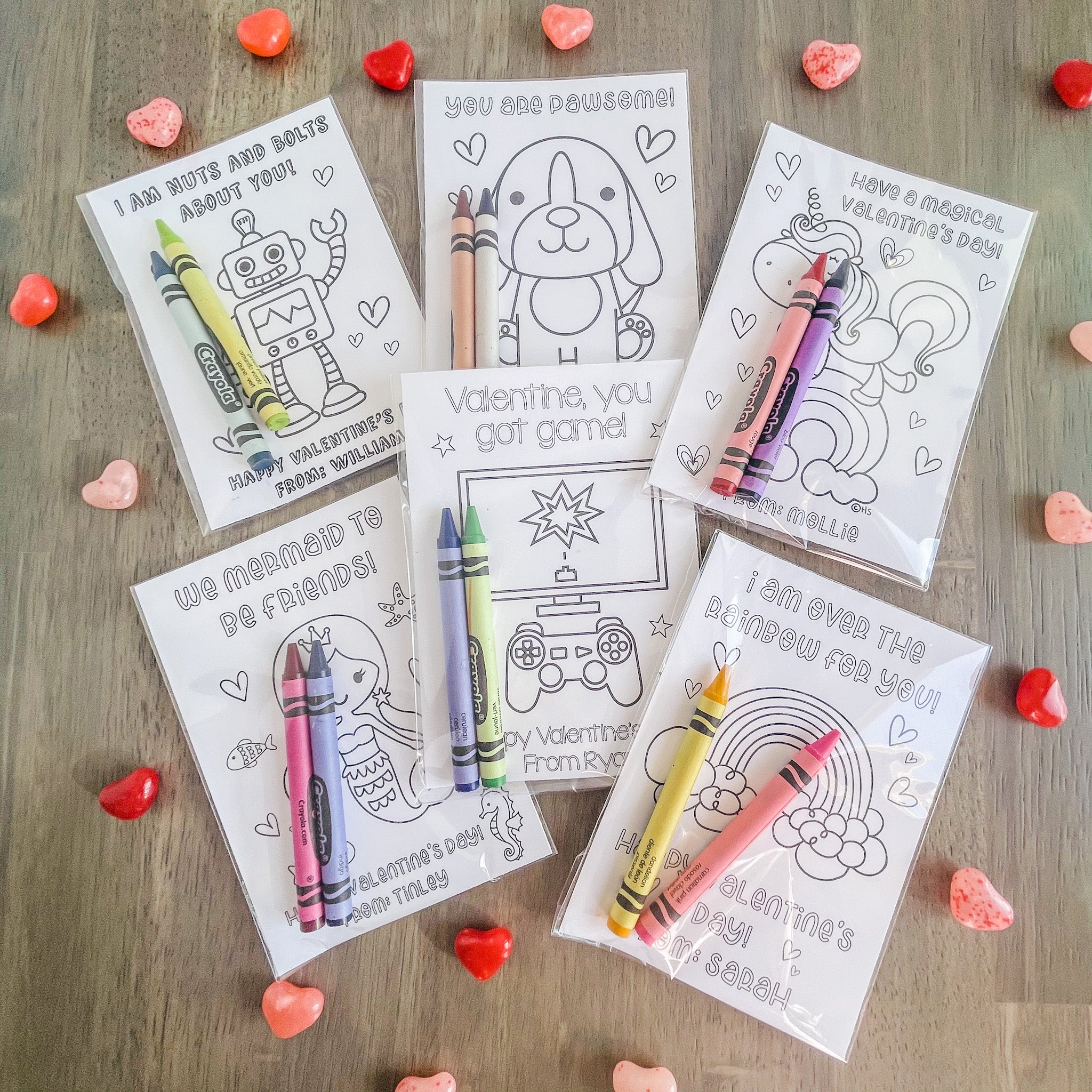 Rocket valentines day coloring cards instant download â