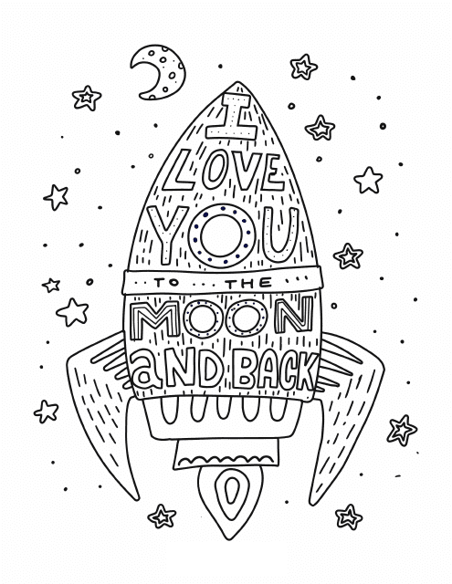 Valentines coloring page