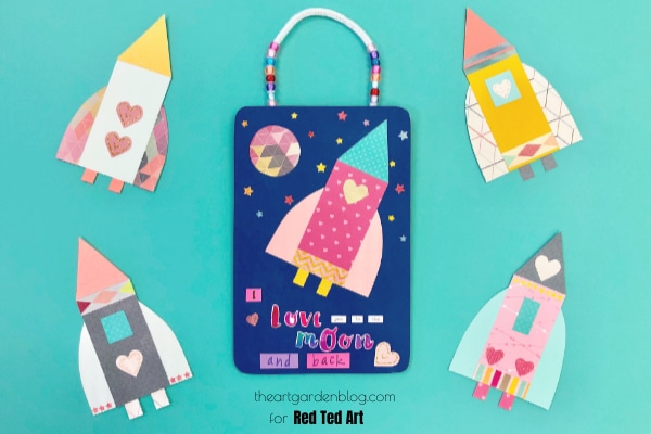 Valentine rocket wall hanging