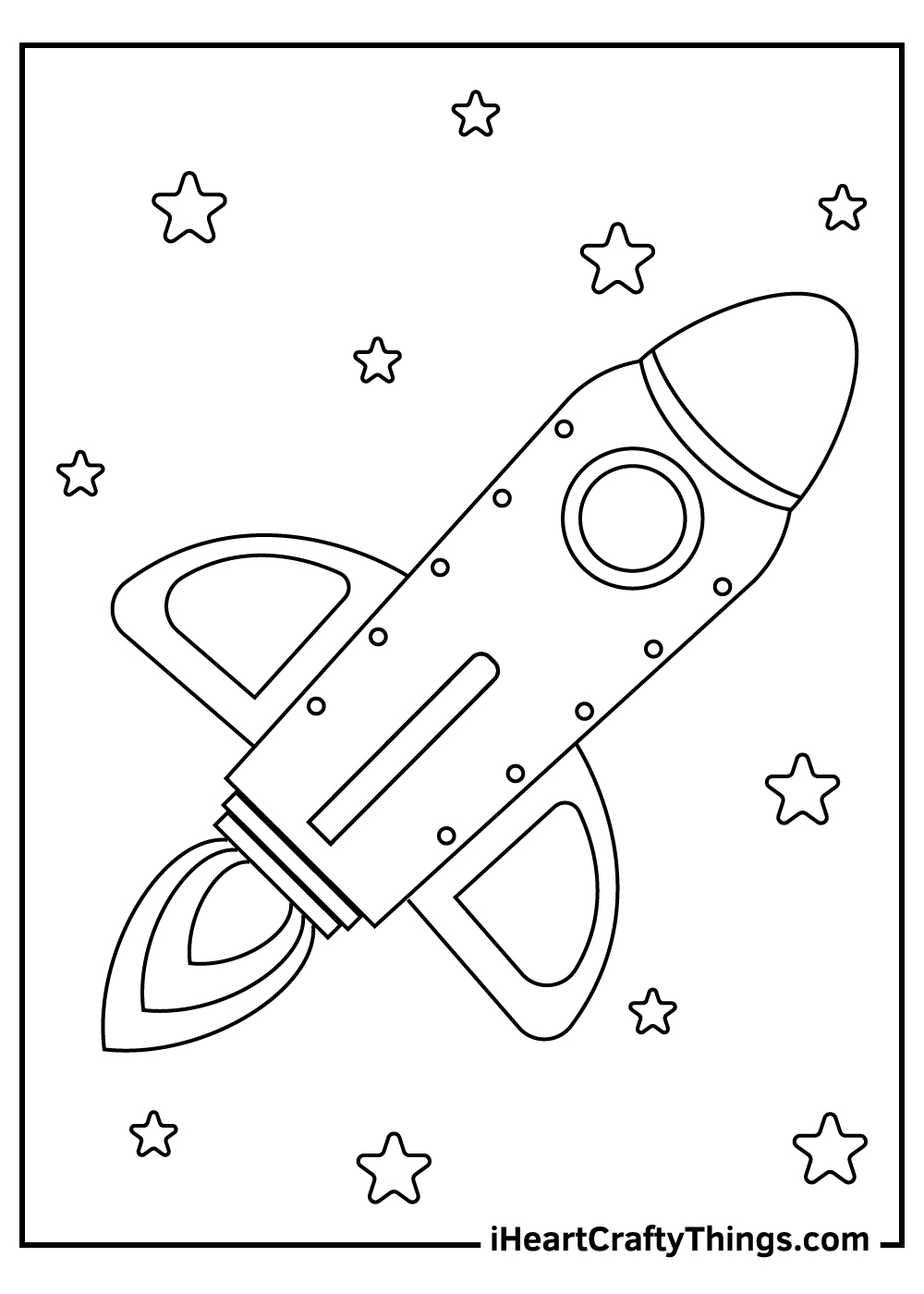 Spaceship coloring pages free printables