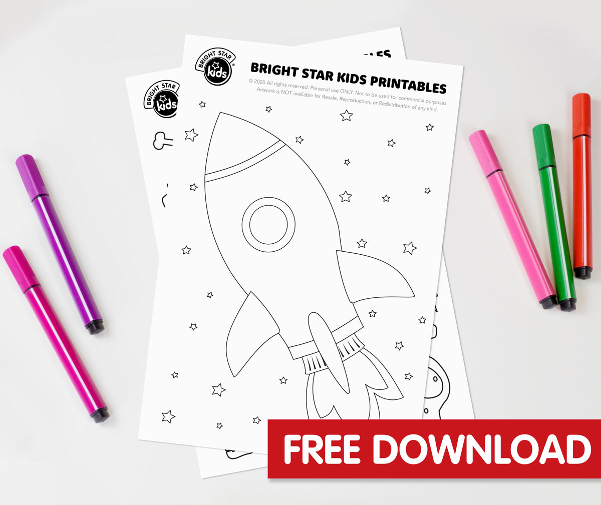 Rocket ship coloring page free printable