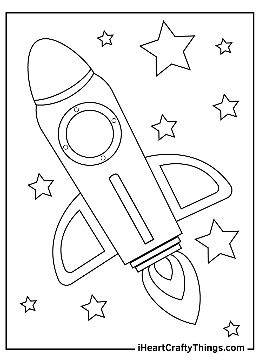 Spaceship coloring pages free printables