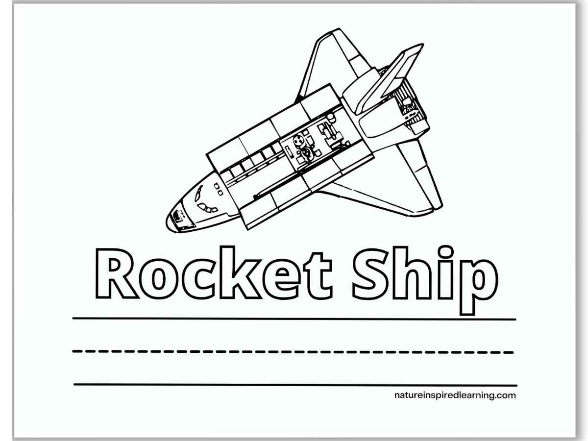 Rocket ship coloring pages