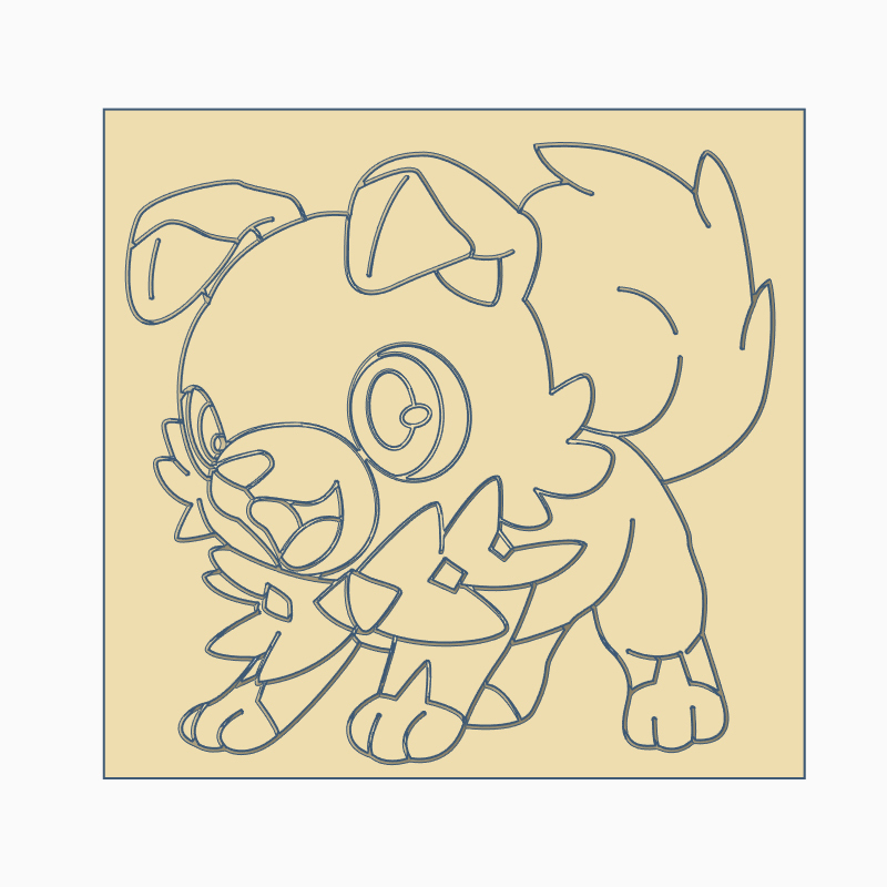 Stl file rockruff cookie cutter pokemon anime chibi ðªãd printable model to downloadãcults