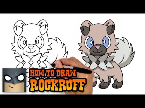 How to draw rockruff pokemon art tutorial robert banks