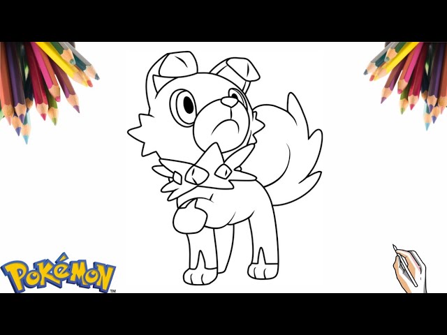 O desenhar o pokãmon rockruff how to draw pokãmon rockruff