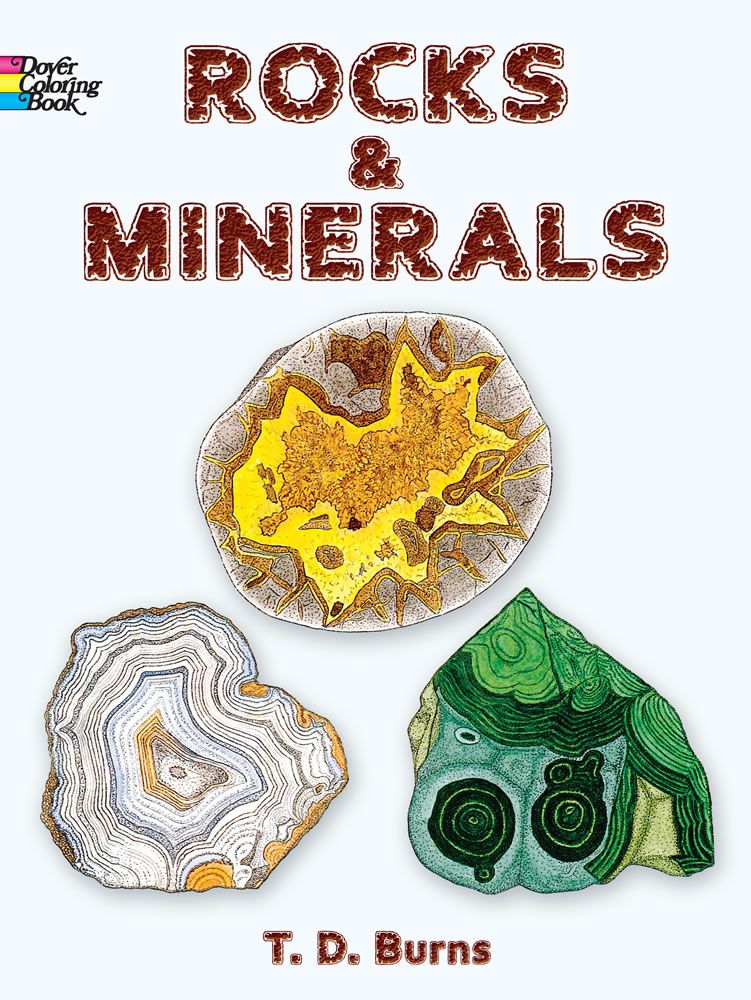 Rocks and minerals coloring book