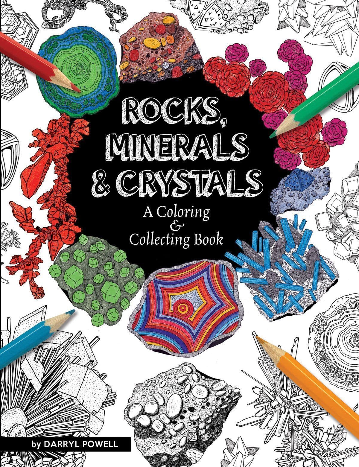 Rocks minerals and crystals loring book