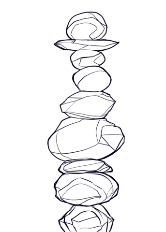 Balanced rocks coloring page free printable coloring pages