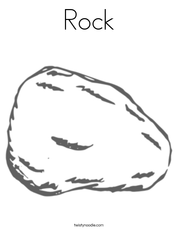 Rocks printables free rock coloring page
