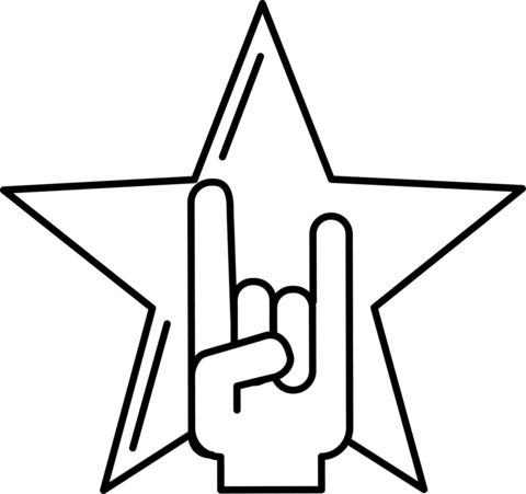 Rock star coloring page free printable coloring pages