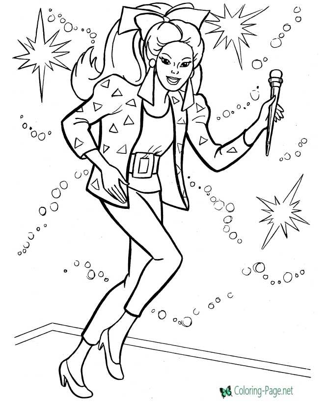 Rock stars coloring page